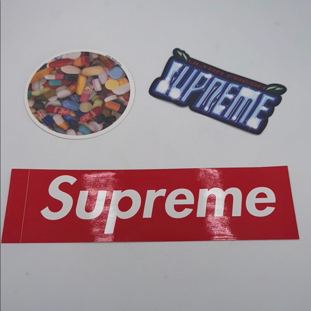 Supreme Red Sticker Set / New